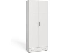 Vicco Étagère à dossiers Ingo, Blanc, 80 x 204 cm avec tiroir