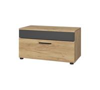 Vicco Étagère à Livres Berno, Chêne doré/Anthracite, 70.8x38.9cm avec Porte Rabattable
