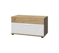 Vicco Étagère à Livres Berno, Chêne doré/Blanc, 70.8x38.9cm Armoire de classement