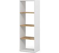 Vicco Étagère à Livres Tomy, Chêne Blanc/Force de l'or, 40x120cm,4 Compartiments