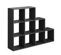 Vicco Étagère, Anthracite, 142.4x107.8cm, utilisable comme séparateur de pièce avec 9 Compartiments de Rangement Ouverts