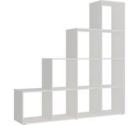 Vicco étagère Aramis, 139 x 143 cm 10 compartiments, Blanc/Blanc