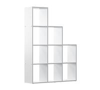 Vicco Étagère Aramis, Blanc, 103.5x144cm 9 éventails, pour Une répartition Flexible de l’Espace et Une Utilisation des Deux côtés