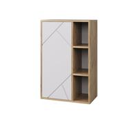 Vicco Etagère Berno, Chêne doré/Blanc, 50.1x78.4cm avec 3 Compartiments Ouverts, adapté au Montage Mural pour Un Espace de Rangement supplémentaire