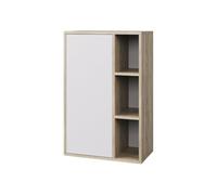 Vicco Etagère Berno, Sonoma/Blanc, 50.1x78.4cm avec 3 Compartiments Ouverts