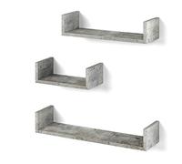Vicco étagère, Béton, 60 x 10 cm Set de 3 casiers
