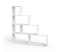 Vicco Étagère, Blanc 163 x 155 cm | utilisable comme séparateur de pièce avec compartiments ouverts à étagères