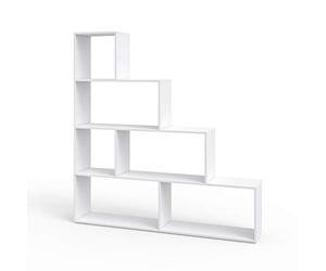 Vicco Étagère, Blanc, 163x155cm, utilisable comme séparateur de pièce avec Compartiments Ouverts à étagères