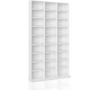 Vicco Étagère CD Jukebox, Blanc, 102 x 178 cm