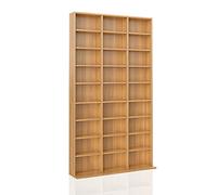 Vicco Étagère CD Jukebox, Hêtre, 102x178cm, pour Un Rangement des médias autoportant ou Mural