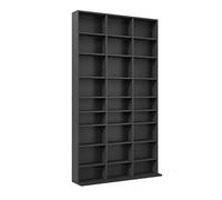 Vicco Étagère CD Jukebox, Noir, 102x178cm