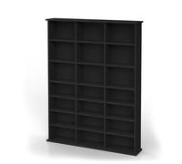 Vicco Étagère CD Jukebox, Noir, 105.4x136cm, adapté à Une Utilisation sur Pied ou fixée au Mur