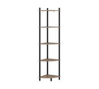 Vicco Étagère d'angle Bivio, Chêne doré/Anthracite, 29x133cm avec 5 Compartiments de Rangement, adapté pour Un Rangement Peu encombrant dans Les Coins de la pièce