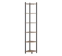 Vicco Étagère d'angle Bivio, Chêne doré/Anthracite, 29x163.5cm avec 6 Compartiments de Rangement