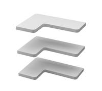 Vicco Étagère d'angle Curva, Blanc, 40.5x2.5cm