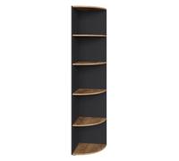 Vicco Étagère d'angle Ecki, Anthracite/chêne doré, 40x180cm