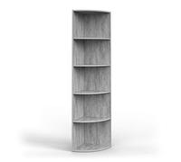 Vicco Étagère d'angle Ecki, Béton, 40x180cm, pour Montage Mural avec Trois Compartiments Ouverts