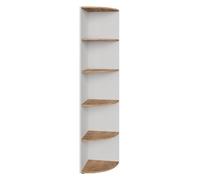 Vicco Étagère d'angle Ecki, Chêne Blanc/Force de l'or, 40x180cm