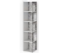 Vicco Étagère d'angle Lio, 33.3 x 162.2 cm, Blanc/Béton