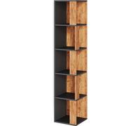 Vicco Étagère d'angle Lio, Chêne de Force doré/Anthracite, 33.3 x 162.2 cm