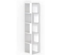 Vicco Étagère d'angle Lio, Blanc, 33.3 x 162.2 cm