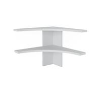 Vicco Étagère d'angle Roman, Blanc, 43.5x37cm | adapté aux solutions d’angle peu encombrantes dans la salle à manger
