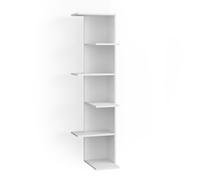 Vicco Étagère d'angle Tera, Blanc, 37 x 140.1 cm