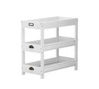 Vicco étagère de Rangement Legum, Blanc, 33x66cm avec 3 étagères, pour Un Rangement Flexible et Une Combinaison avec d'autres étagères