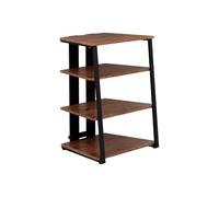 Vicco Étagère de Rangement Tonar, Chêne Rustique/Noir, 61x78cm | 4 étagères ouvertes, convient au rangement des appareils hi-fi et multimédias