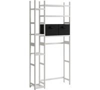 Vicco Etagère de toilettes Bilbao, 78.5x163cm avec 2 tiroirs en non-tissé, Blanc