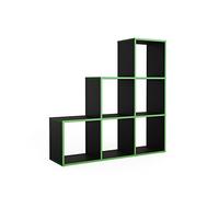 Vicco Étagère d'escalier, Noir/Vert, 107.2x107.8cm