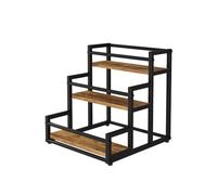 Vicco Étagère Fyrk, Chêne Rustique, 33x34cm | avec 3 compartiments ouverts, utilisable comme séparateur de pièce ou étagère dans les espaces de vie