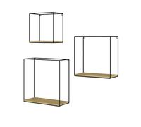 Vicco étagère Hilde, Chêne de Force doré, Lot de 3