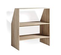 Vicco Étagère mansardée, Sonoma, 90x100cm, pour Le Rangement de caisses et de Livres sous des combles inclinés