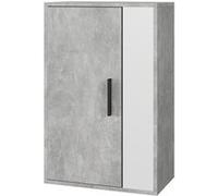 Vicco Étagère murale Berno, Béton/blanc, 50.1x78.4cm avec 2 compartiments Béton/blanc G