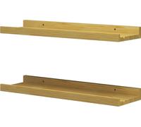 Vicco Étagère murale Linus, 50x4cm Lot de 2, Naturel bois