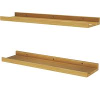 Vicco Étagère murale Linus, 60x4cm Lot de 2, Naturel bois