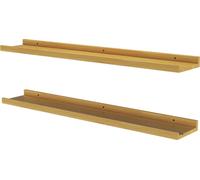 Vicco Étagère murale Linus, 90x4cm Lot de 2, Naturel bois