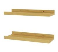 Vicco Étagère murale Linus, 40x4cm Set de 2 pièces 40, Naturel bois