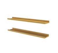 Vicco Étagère Murale Linus, Naturel Bois, 90x4cm Lot de 2, pour Montage Mural offrant des Surfaces de Rangement modulables dans l’Espace de Vie