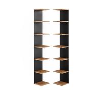 Vicco Étagère Murale Paolo, Anthracite, 30x190cm Lot de 2, pouvant être monté pour Le Rangement de Livres et d’Objets de décoration
