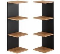 Vicco Étagère murale Paolo, Anthracite, 30x95cm Lot de 2 Anthracite G