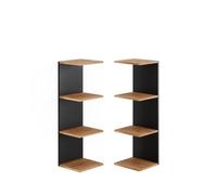 Vicco Étagère Murale Paolo, Anthracite, 30x95cm Lot de 2, pouvant être monté pour Le Rangement de Livres et d’Objets de décoration