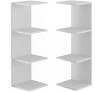 Vicco Étagère murale Paolo, Blanc, 30x95cm Lot de 2 Blanc G