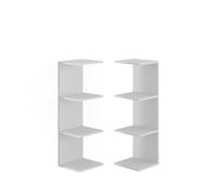 Vicco Étagère Murale Paolo, Blanc, 30x95cm Lot de 2