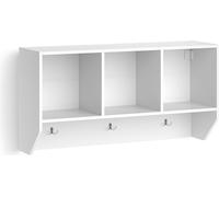 Vicco Étagère murale pour chambre d'enfant Luigi, 107.2 x 56 cm, Blanc/Blanc