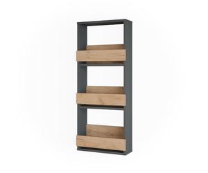 Vicco Étagère Murale Repose, Chêne doré/Anthracite, 40x98cm
