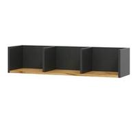 Vicco Etagère Tomy, 90x20cm, Anthracite/chêne doré