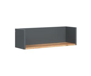 Vicco Étagère Murale Viktor, Anthracite/chêne doré, 67.8x20cm | pour montage mural pour livres, objets déco ou accessoires de salle de bain