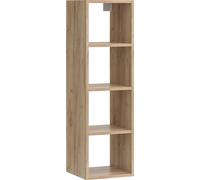 Vicco Étagère murale Wido, 30 x 100 cm avec 4 étagères ouvertes, Anthracite/Sonoma